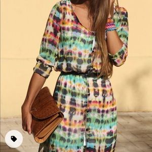 Cute colorful sheer top